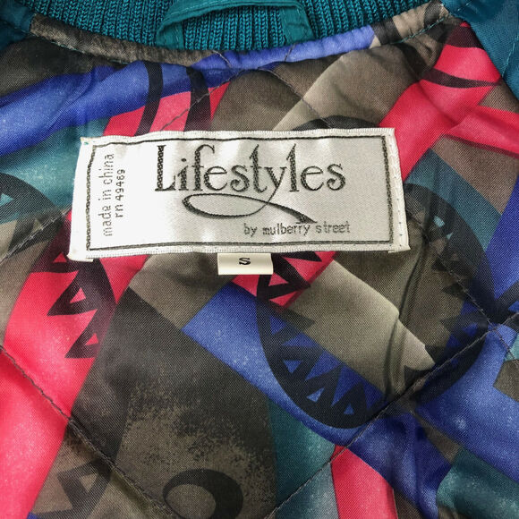 Lifestyles Mulberry Street Jacket Women's Small Green Insulated Zip Up New - Picture 6 of 6
